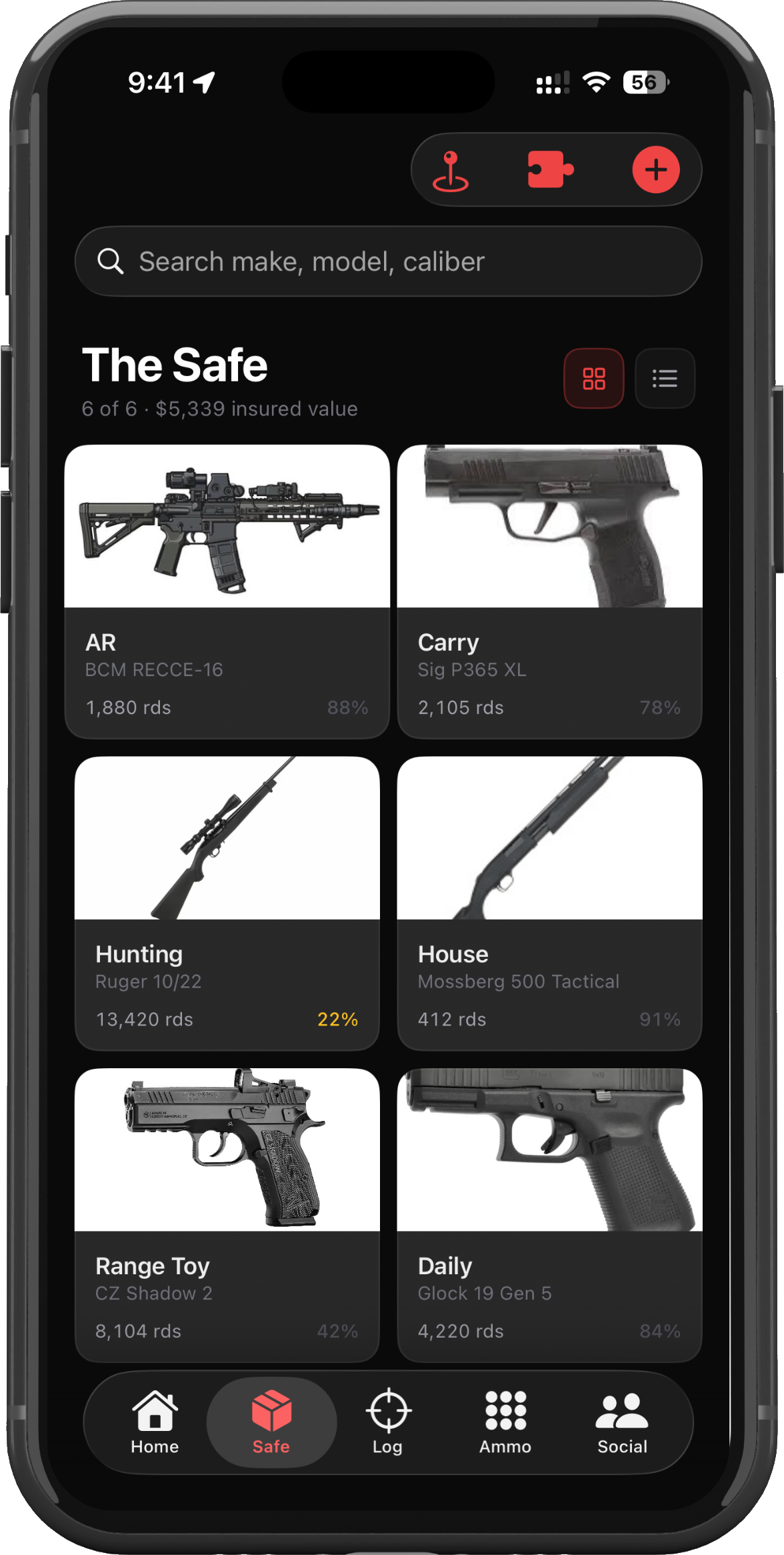 BrassKeep Safe — your firearm collection